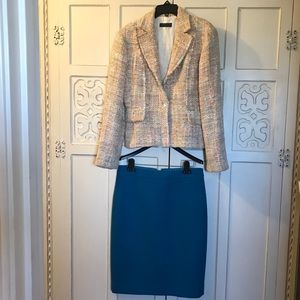 Size 6 -  lined jacket and wool skirt .